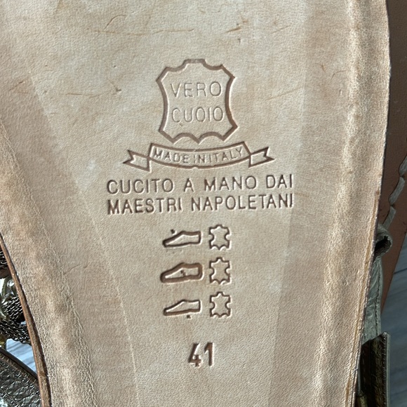 NWOB Tresca Italia Custom Hand-Crafted Sandals 
Sz 10 (41) - Picture 5 of 5